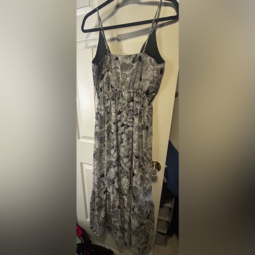 Express Black and White Strapless Sundress - Picture 2 of 4